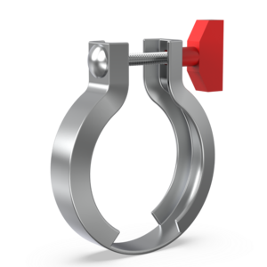 Clamping Ring - St St NW32/40 (red wing nut)